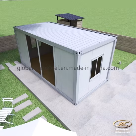 Casa container prefabbricata a basso costo, facile da costruire, con 2 camere da letto, in confezione piatta